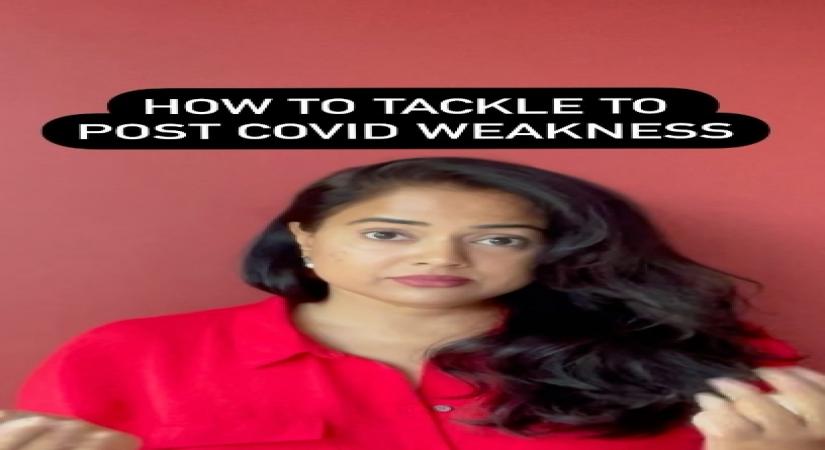 Sameera Reddy's tips to tackle post-Covid weakness.(photo:Instagram)