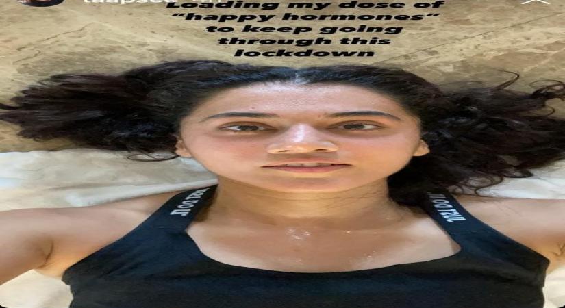 Taapsee's dose of 'happy hormones'