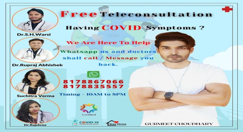 Gurmeet Choudhary joins free tele-consultation initiative for Covid-19 patients
