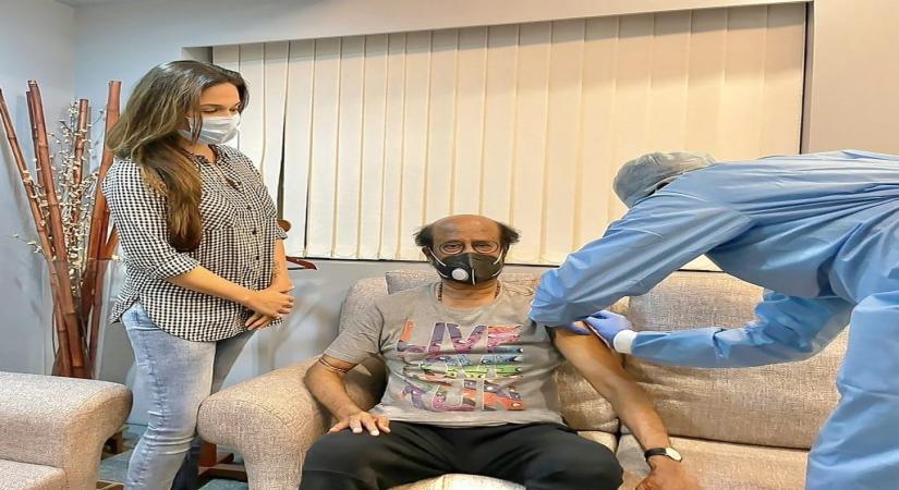 ThalaivarVaccinated: Daughter tweets photo of Rajinikanth's vaccination