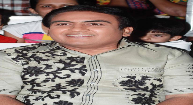 Television actor Dilip Joshi at the Grand Finale Mulund Festival 2012 in Mumbai. (Photo: IANS)