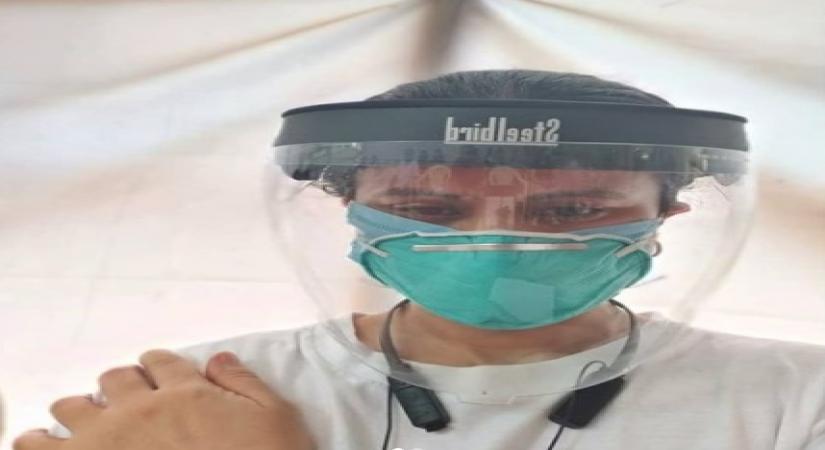 Rasika Dugal gets vaccinated for Covid-( Credit : Rasika Dugal/instagram)