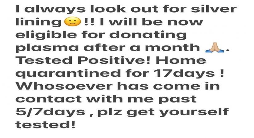 Rubina Dilaik tests positive for Covid.(photo:Instagram)