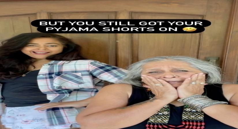 Sameera Reddy reveals the secret of dressing for video calls.