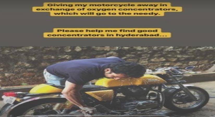 Actor Harshvardhan Rane donates oxygen concentrator to Cyberabad police