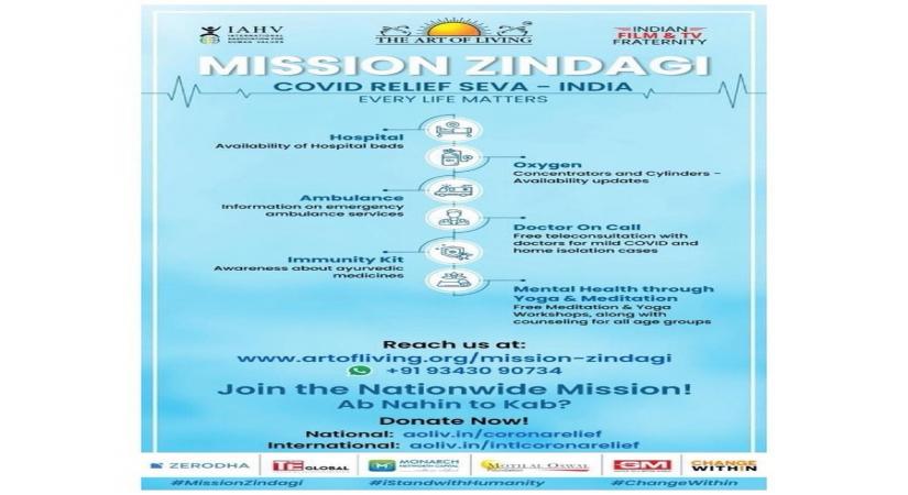 Bhumi collaborates with Sri Sri Ravi Shankar to aid people affected by pandemic