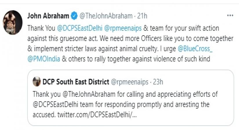 John Abraham, Pooja Bhatt thank Delhi Police for arresting 2 people for beating stray dog to death