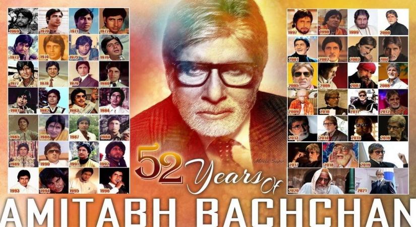 Big B wonders 'how 52 years in films went by'.(photo:Instagram)