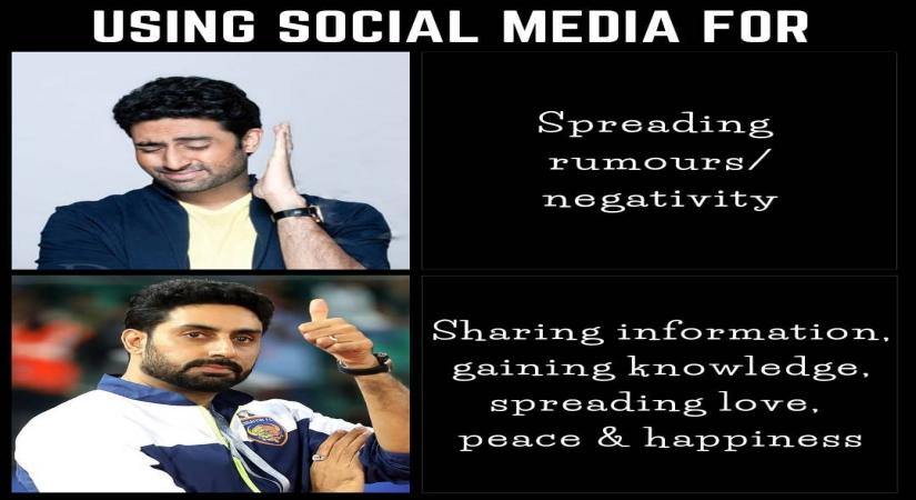 Abhishek Bachchan reminds netizens about their responsibility on Social Media Day  (Photo:Instagram)