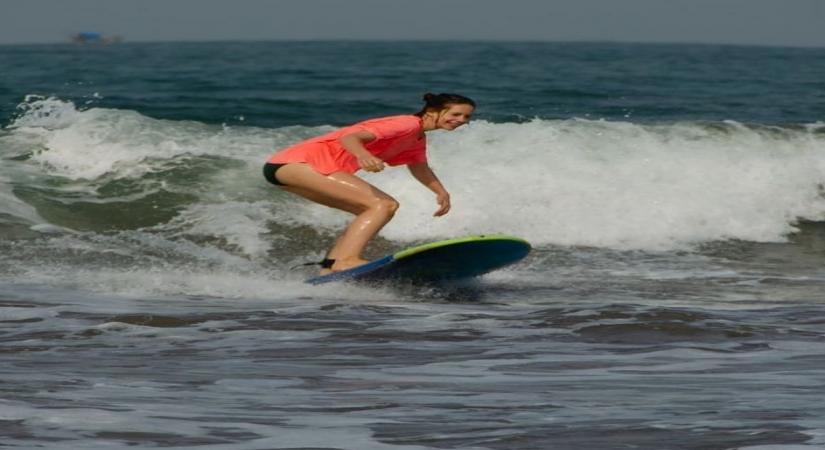 B'wood actress Kalki Koechlin misses surfing.(photo:Instagram)