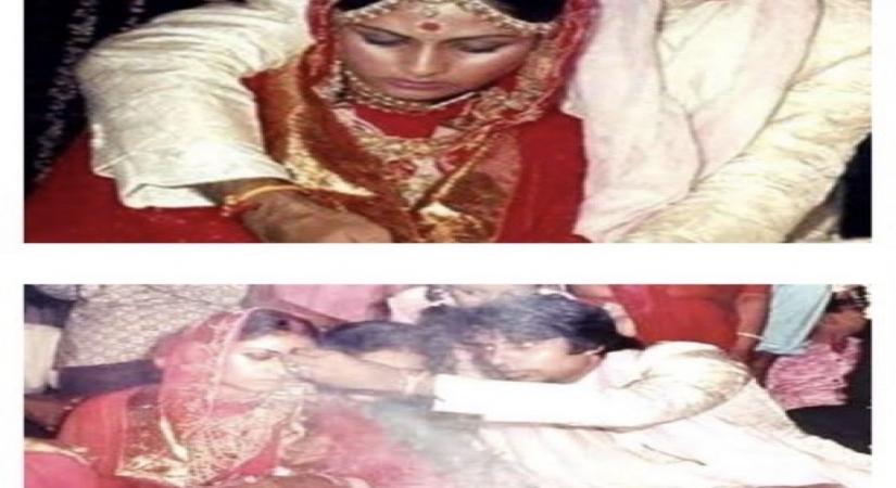 Big B posts wedding pics with Jaya on 48th anniversary.(photo:instagram)