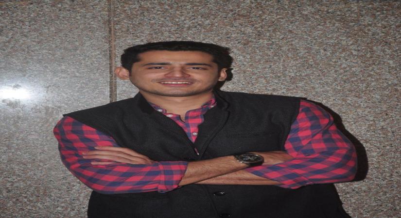 Mumbai: Actor Siddharth Sharma during the promotion of the film Crazy Cukkad Family in Mumbai on Dec 26, 2014. (Photo: IANS)