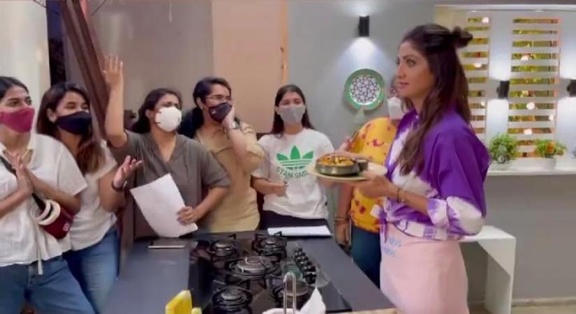 Shilpa Shetty: 'Shooting with my team after a year and a half'