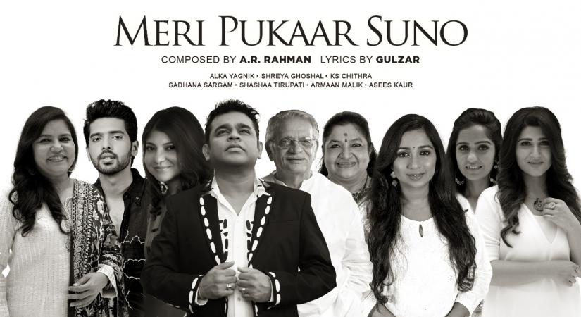 AR Rahman, Gulzar create hope anthem 'Meri pukaar suno', sung by 7 top singers.
