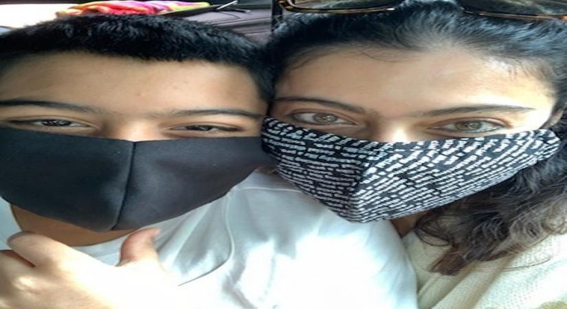 Kajol shares glimpse of the masked bandits (Photo:Instagram)