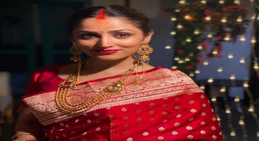 Yami Gautam shares her new bride look.(photo:instagram)
