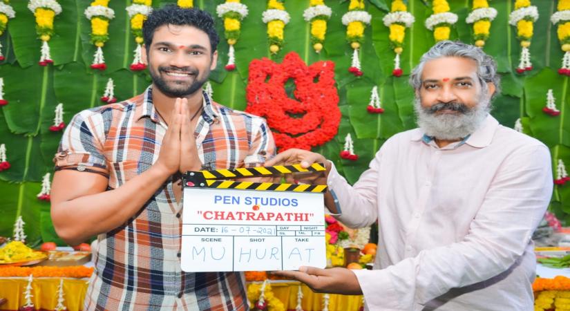 SS Rajamouli gives mahurat clap for Bellamkonda Sai Sreenivas's next