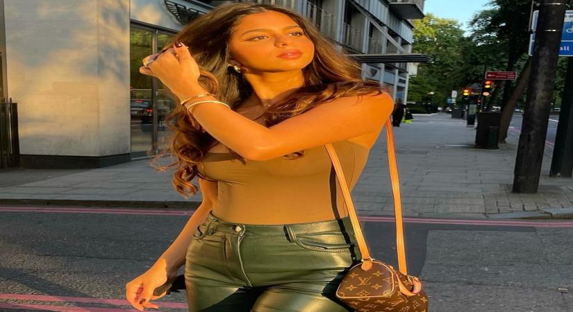 Suhana Khan strikes a 'golden' pose in new Insta post.(photo:instagram)