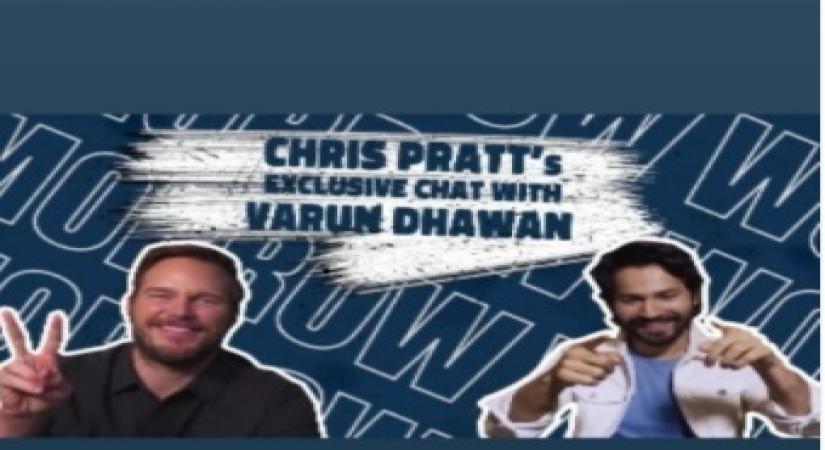 Chris Pratt dances to 'Tan tana tan' with Varun Dhawan
