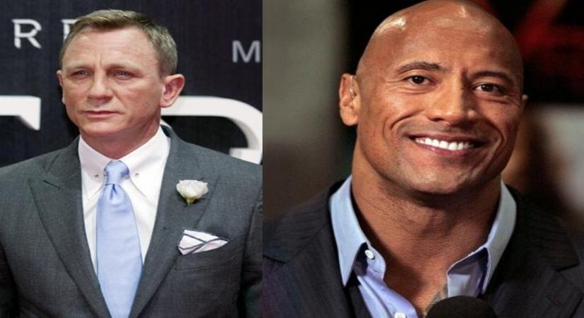 Daniel Craig and Dwayne Johnson.