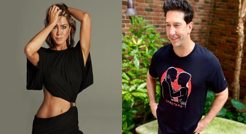 Jennifer Aniston and David Schwimmer.(photo:instagram)