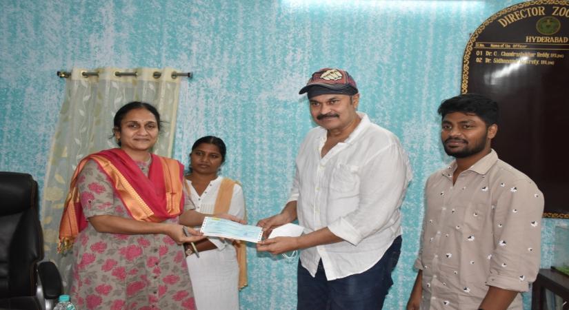 Actor Nagababu offers to donate Senegal Parrots to Hyderabad Zoo.