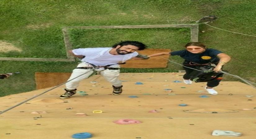 Height of Romance: Vidyut Jammwal proposed to Nandita while rappelling.