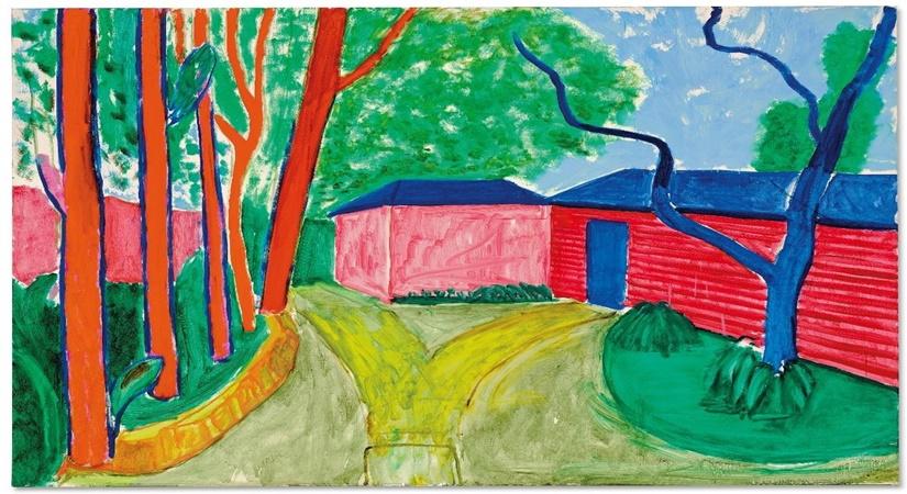 David Hockney’s Guest House Garden will be offered at auction for the first time 
