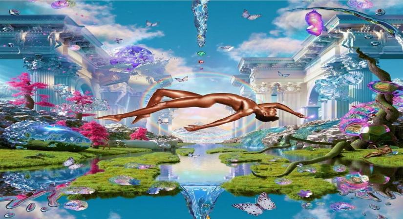 Lil Bas reveals the underwater sponge levitating album cover art for Montero