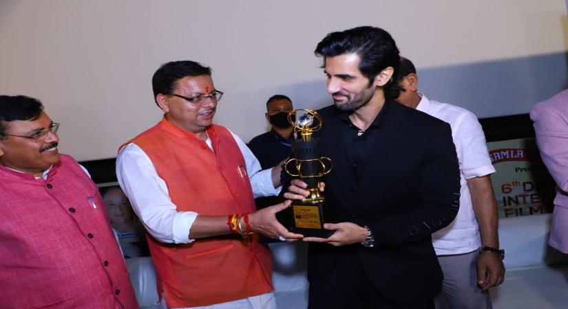 Aditya Seal receives most promising actor award at Dehra Dun film fest.