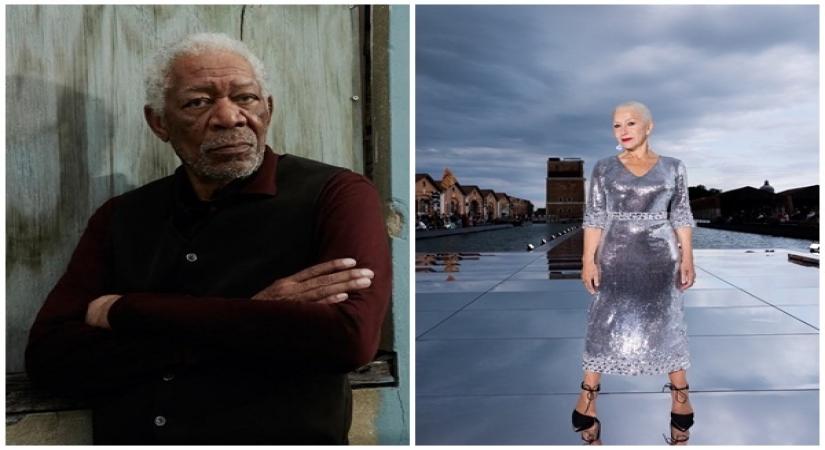 Morgan Freeman,Helen Mirren(photo:instagram)