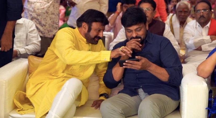 Balakrishna, Chiranjeevi come face-to-face on talk show 'Unstoppable'.