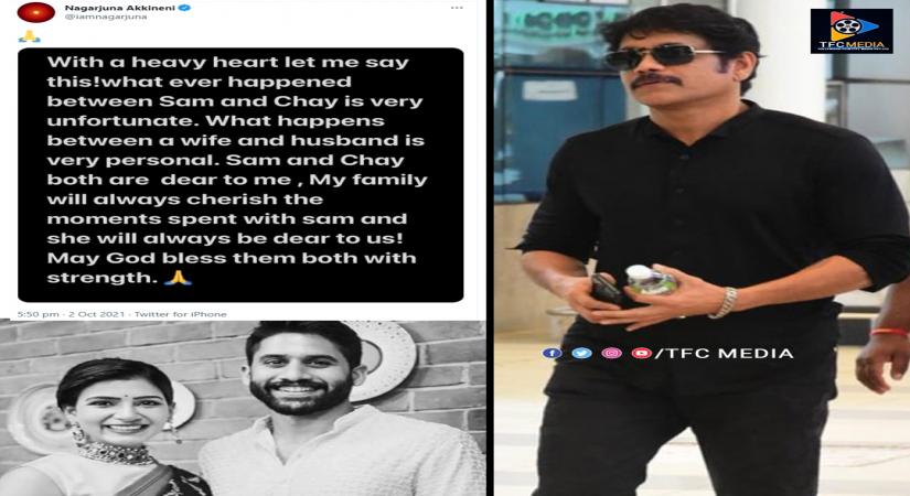 VISUAL FOR Tollywood's dream couple Chay-Sam announce separation; Nagarjuna reacts with sweet note