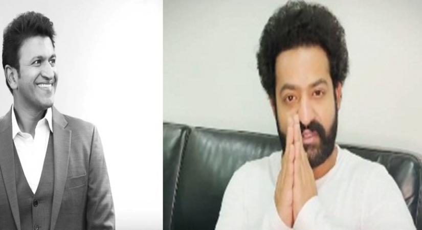 Junior NTR pays homage to Puneeth Rajkumar .(photo:INSTAGRAM)