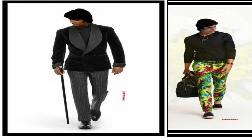 Amitabh Bachchan posts throwback pics from his modelling days.