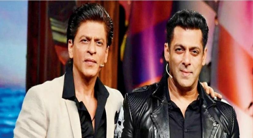 Salman wishing SRK.