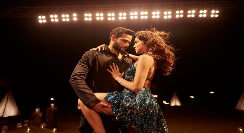 Siddhant and Sharvari learning Salsa.