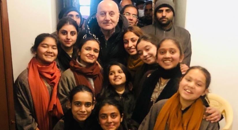 Anupam Kher and the unit of the upcoming film The Kashmir Files celebrated on New Year's Eve with a midnight party on the set of the film in the hills of Uttarakhand. It was the last day of Kher's schedule, so the party also marked his shooting wrap.