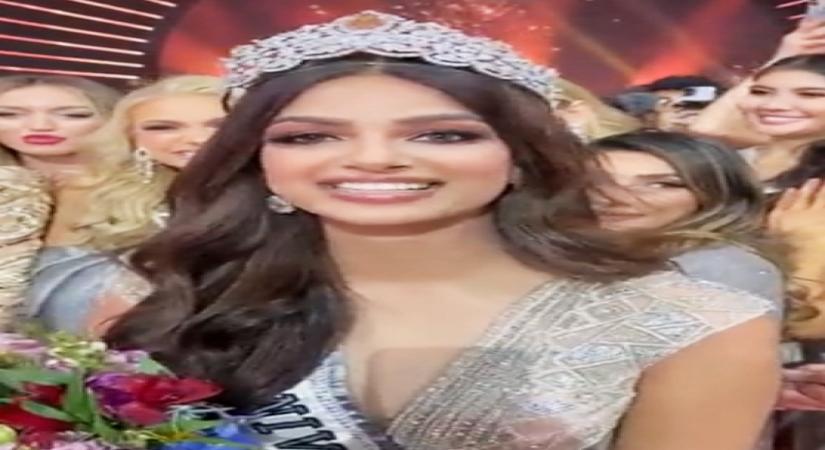 India's Harnaaz Sandhu crowned Miss Universe 2021.(Photo:MISS UNIVERSE Twitter)