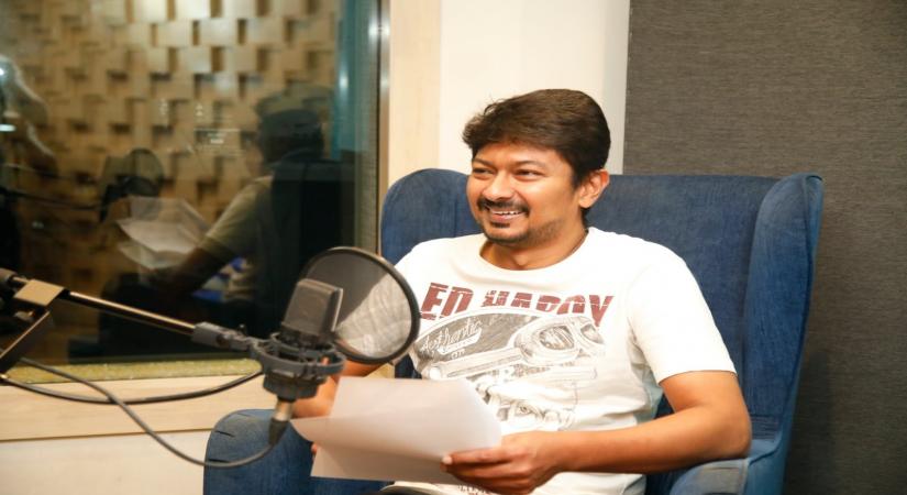 Udhayanidhi Stalin begins dubbing for Nenjukku Needhi