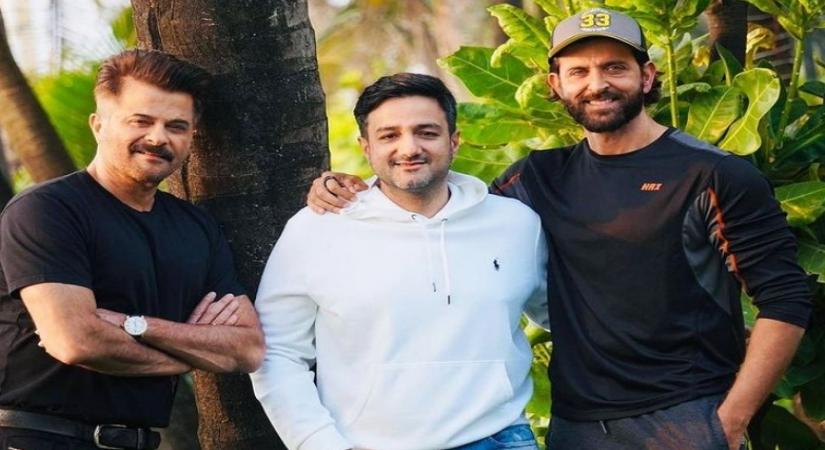 Hrithik Roshan, Deepika Padukone welcome Anil Kapoor to 'Fighter'.(photo:Instagram)
