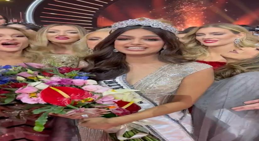 India's Harnaaz Sandhu crowned Miss Universe 2021.(Photo:MISS UNIVERSE Twitter)
