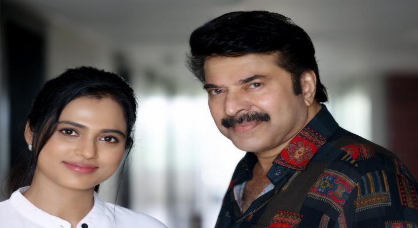 Ramya Pandian with Mammootty