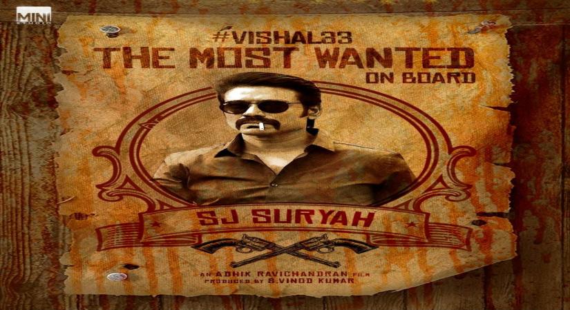 SJ Suryah roped in for Vishal's film with Adhik.