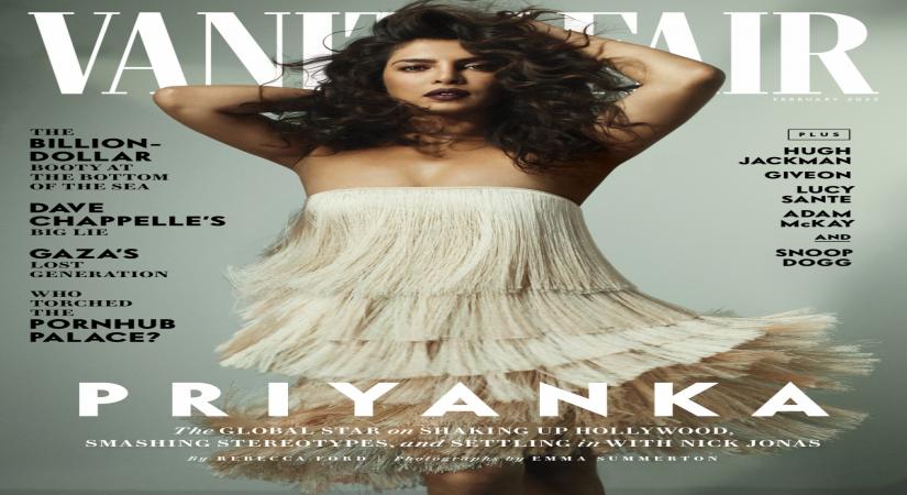 Outsider who broke down barriers: 'Vanity Fair' puts Priyanka on its cover.