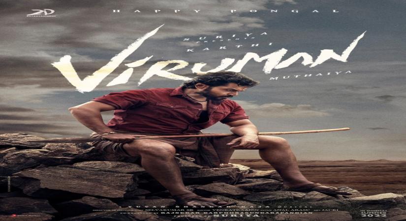 Karthi in Viruman first look