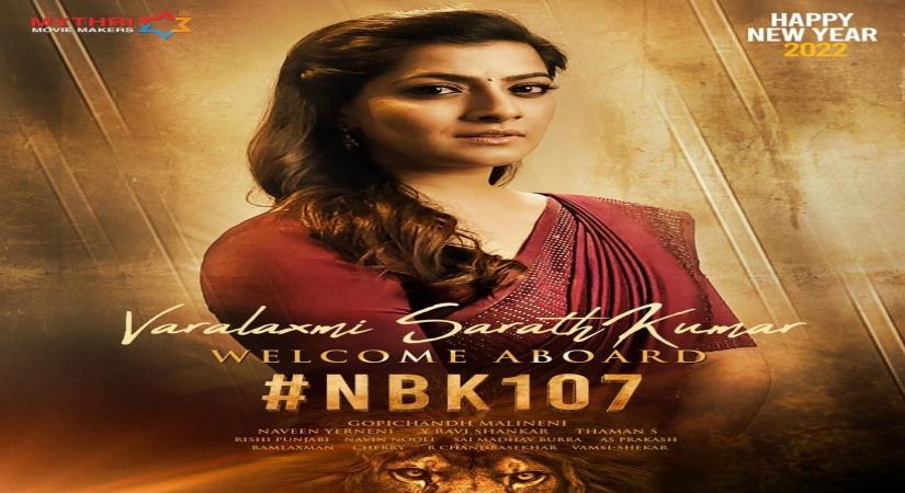 Tamil star Varalaxmi Sarathkumar joins Balakrishna for upcoming Telugu