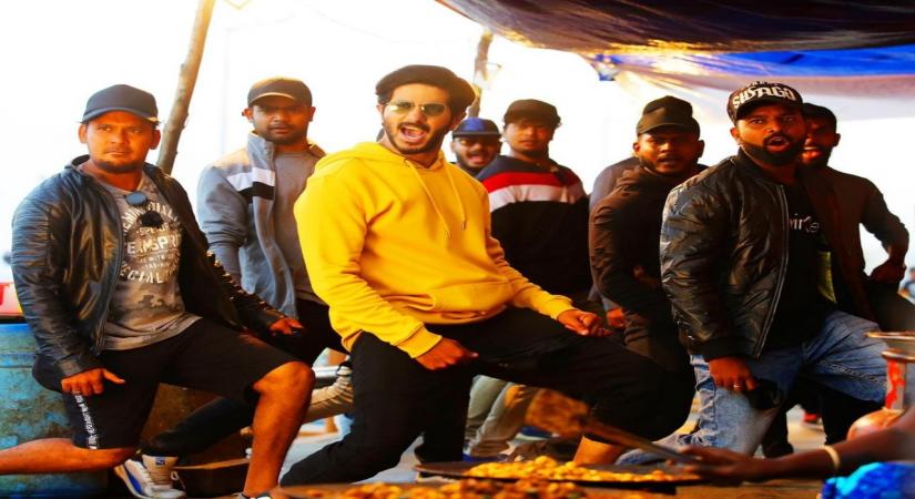 Dulquer Salmaan  records a rap song for Hey Sinamika