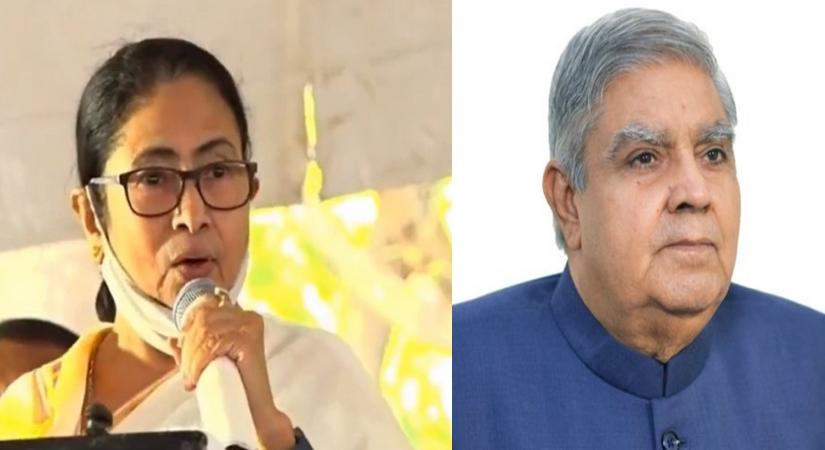 Jagdeep Dhankhar and Mamata Banerjee.