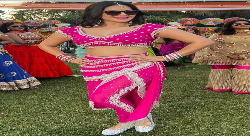 Sunny Leone wedding sangeet track shoot .